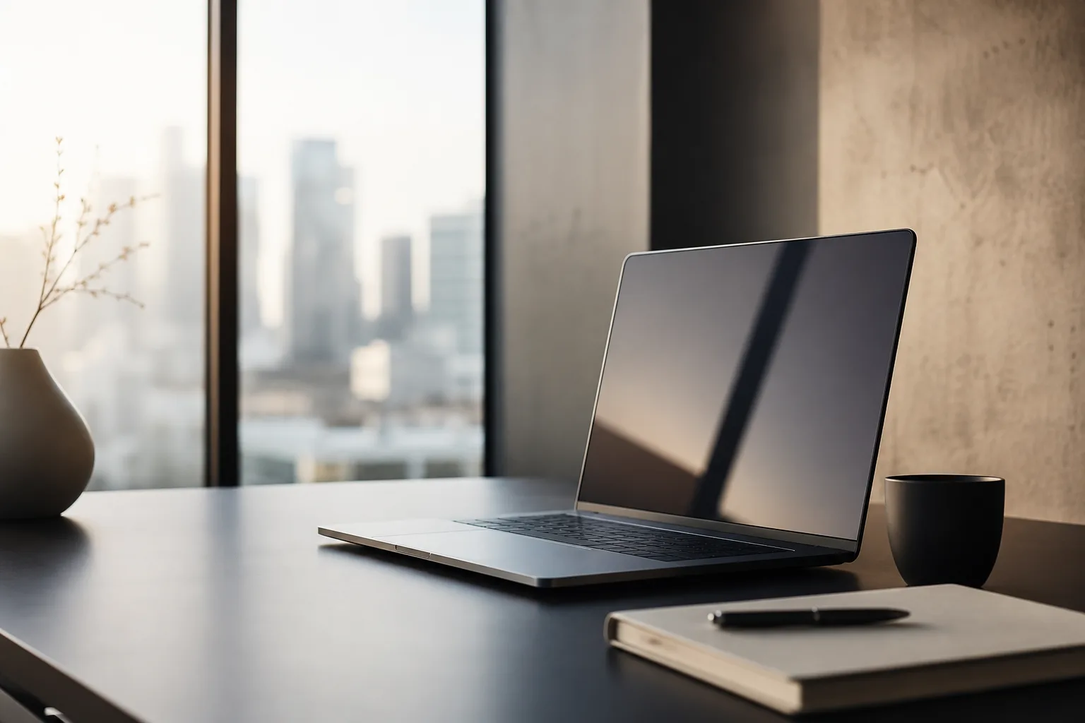 Laptop on a desk — visual for migrating a company website to a modern setup