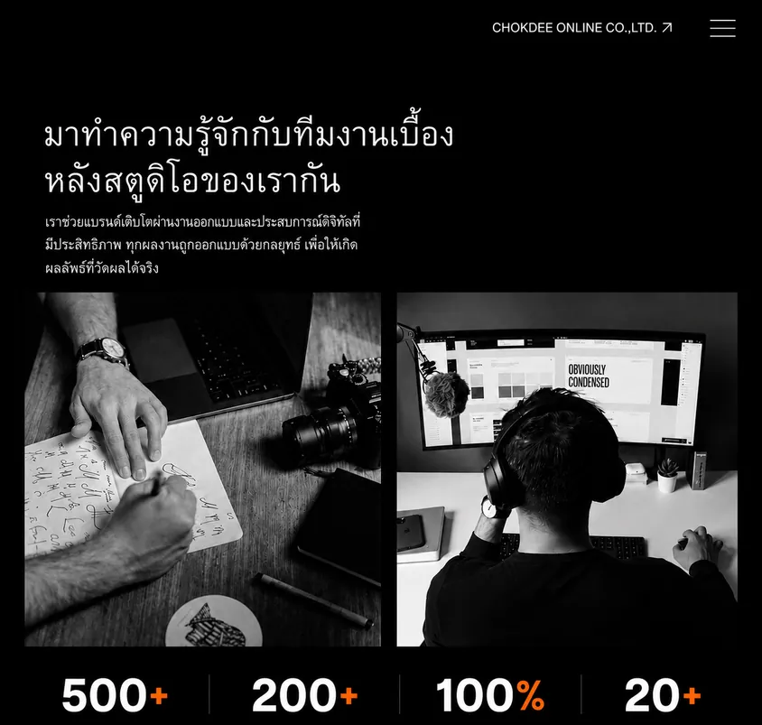 About us — website design and development team