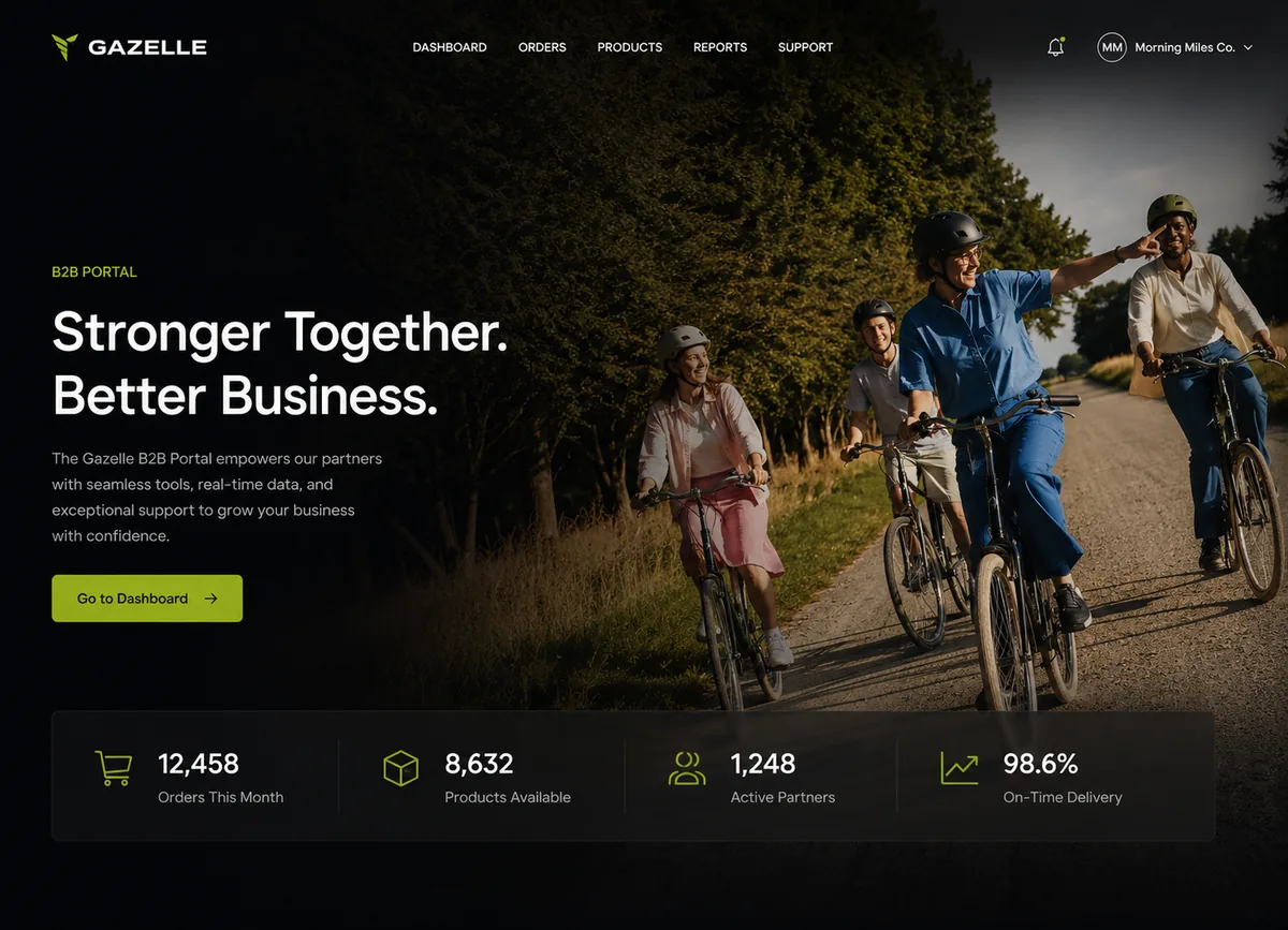 High-performance website development — project cover image