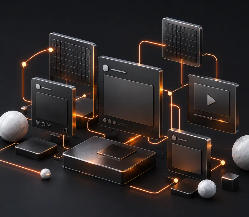 Example social media assets